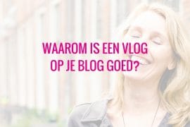 vlog op je blog